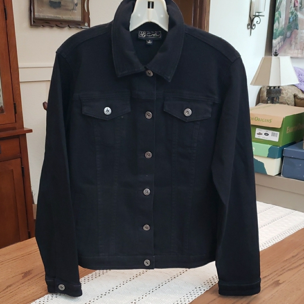 Womens Black Denim Jacket